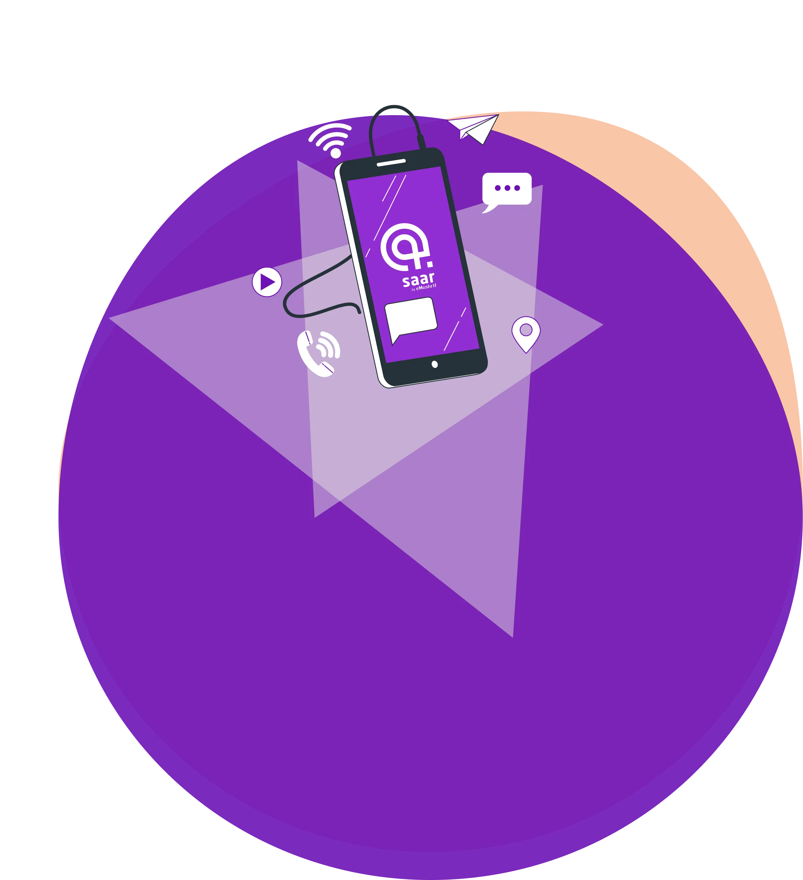 Saar app illustration.
